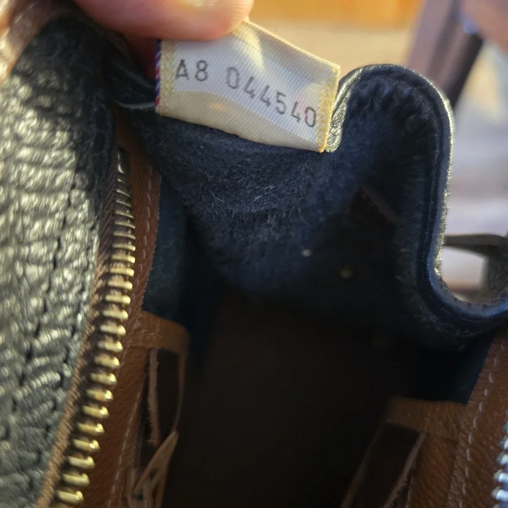 VTG Dooney & Bourke 'All Weather' Black Tan Zip-top Satchel‎ Handbag & Wallet